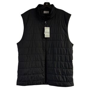 NWT Men’s PGA Tour Black Full Zip Golf Vest Size XXL